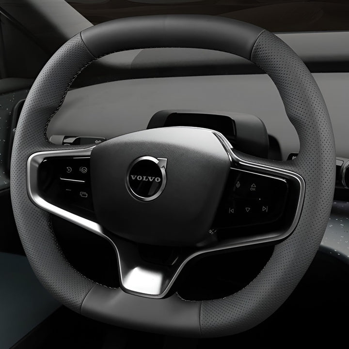 Hand-stitched Steering Wheel Cover for Volvo