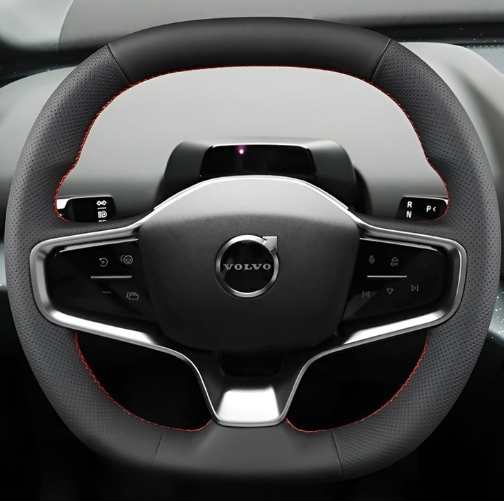 Hand-stitched Steering Wheel Cover for Volvo