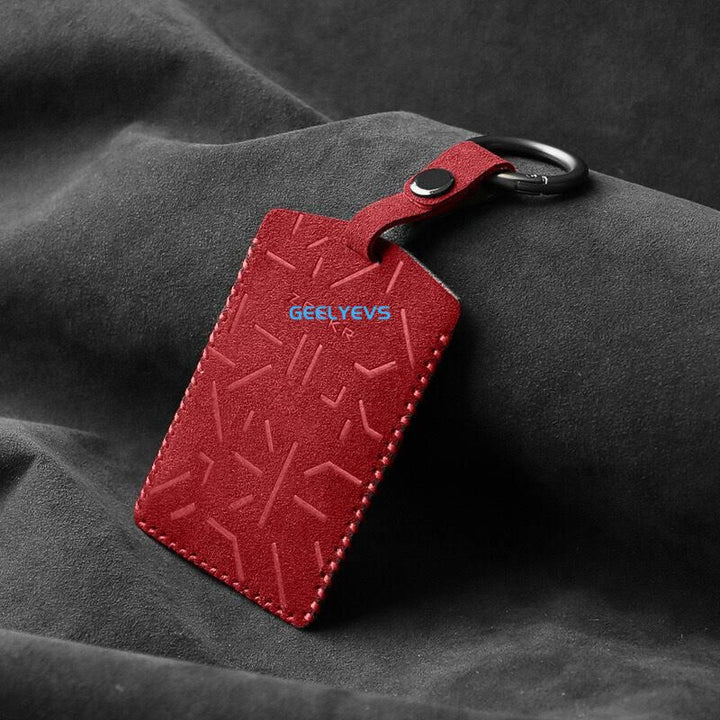 Suede Car Key Card Case Cover for ZEEKR - Geelyevs