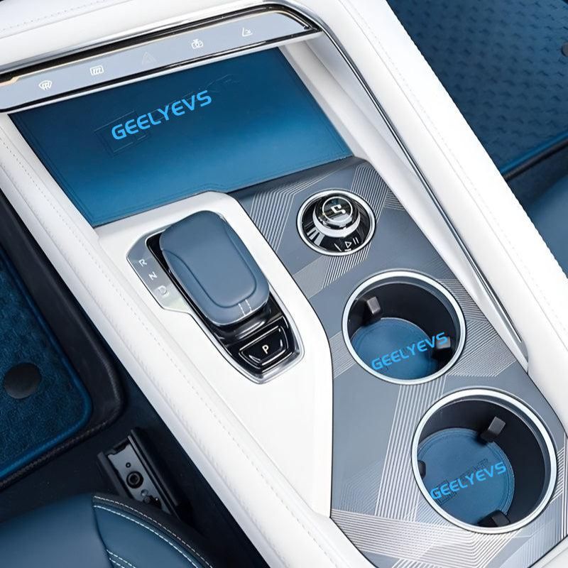 Water Cups, Door And Center Console Anti-Slip Mats - Geelyevs