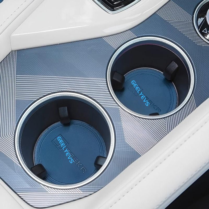 Water Cups, Door And Center Console Anti-Slip Mats - Geelyevs