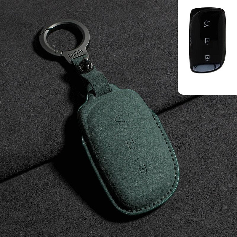 Suede Leather Key Holder for Lynk & Co 02 - Geelyevs