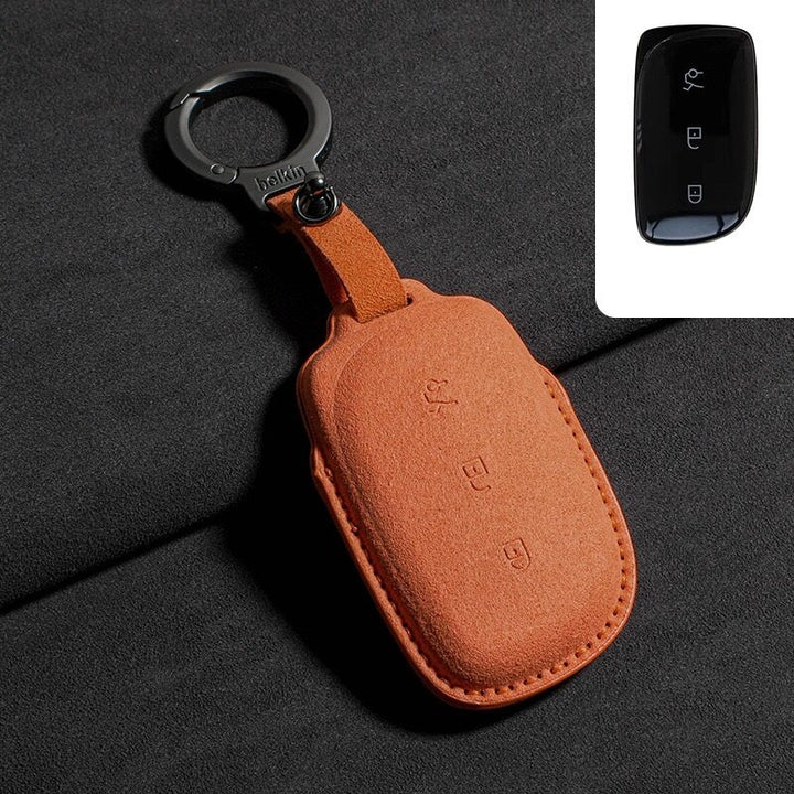 Suede Leather Key Holder for Lynk & Co 02 - Geelyevs